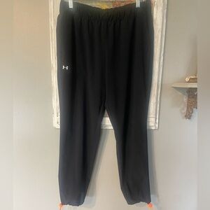 Under Armour Track Pants Women’s Lg Jogger Running Drawstring Pockets Toggles